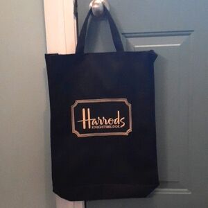 ^ Harrods Knightsbridge Classic Canvas Tote Shopping Bag